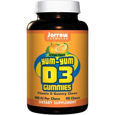 Yum-Yum D3 Gummies 400 IU 90 дражета | Jarrow Formulas Регулира производството на някои хормони Подкрепя дейността на щитовидната жлеза Поддържа нормалния метаболизъм в кожните клетки Понижава ниво Yum-Yum D3 Gummies 400 IU 90 дражета | Jarrow Formulas Ре