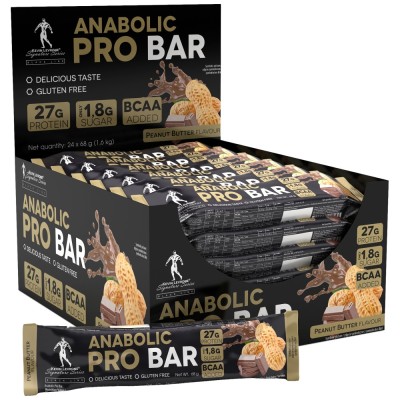 Black Line Anabolic Pro Protein Bar - Фъстъчено масло 24 x 68 гр | Kevin Levrone