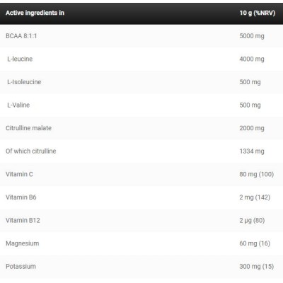 Black Line BCAA Defender with Citrulline & Electrolytes - Екзотични Плодове 245 грама