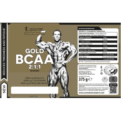 Gold BCAA 2:1:1 | with Glutamine & Citrulline - Dragon Fruit 375 г | Kevin Levrone
