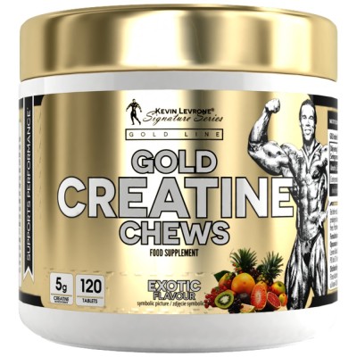 Gold Creatine Chews - Екзотични Плодове 120 дъвчащи таблетки | Kevin Levrone