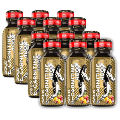 Gold L-Carnitine 4000 Shot - Екзотични Плодове 12 x 120 мл | Kevin Levrone