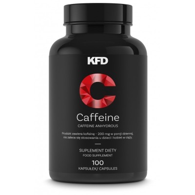 Caffeine 200 мг 100 капсули | KFD Nutrition Чист кофеин в удобна форма на капсули Перфектен преди трудни интелектуални задачи Веднага намалява сънливостта и умората Помага за поддържане на фокуса за по-дъл Caffeine 200 мг 100 капсули | KFD Nutrition Чист 