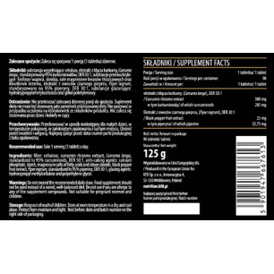 CP Curcumin & Piperine+ 90 таблетки | KFD Nutrition Доказани антиоксидантни и противовъзпалителни свойства Превенция на ракови заболявания и заболявания на нервната система Защита на сърдечно-съдовата сис CP Curcumin & Piperine+ 90 таблетки | KFD 