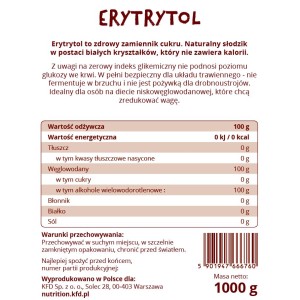 Erythritol 1000 гр | KFD Nutrition Erythritol 1000 гр | KFD Nutrition