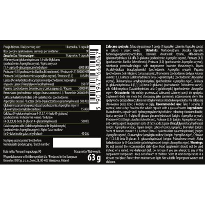 Gastro 10 Dygestive Enzymes 90 капсули | KFD Помага за подобряване на стомашни проблеми Използва се при подут корем Елиминира неприятните киселини в стомаха Gastro Храносмилателни Ензими​ на изго Gastro 10 Dygestive Enzymes 90 капсули | KFD Помага за подо