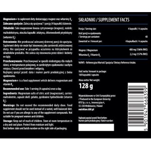 Magnesium+ 160 капсули | KFD Nutrition