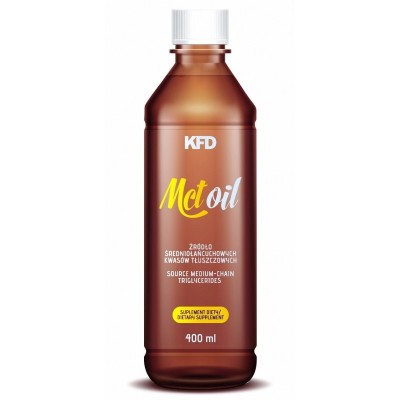 MCT Oil 400 мл | KFD Nutrition Източник на лесно усвоима енергия за мускулната работа Отличен продукт за хора на кетогенна диета Насърчава загубата на ненужни мазнини Не причинява натоварване на храносмила MCT Oil 400 мл | KFD Nutrition Източник на лесно 