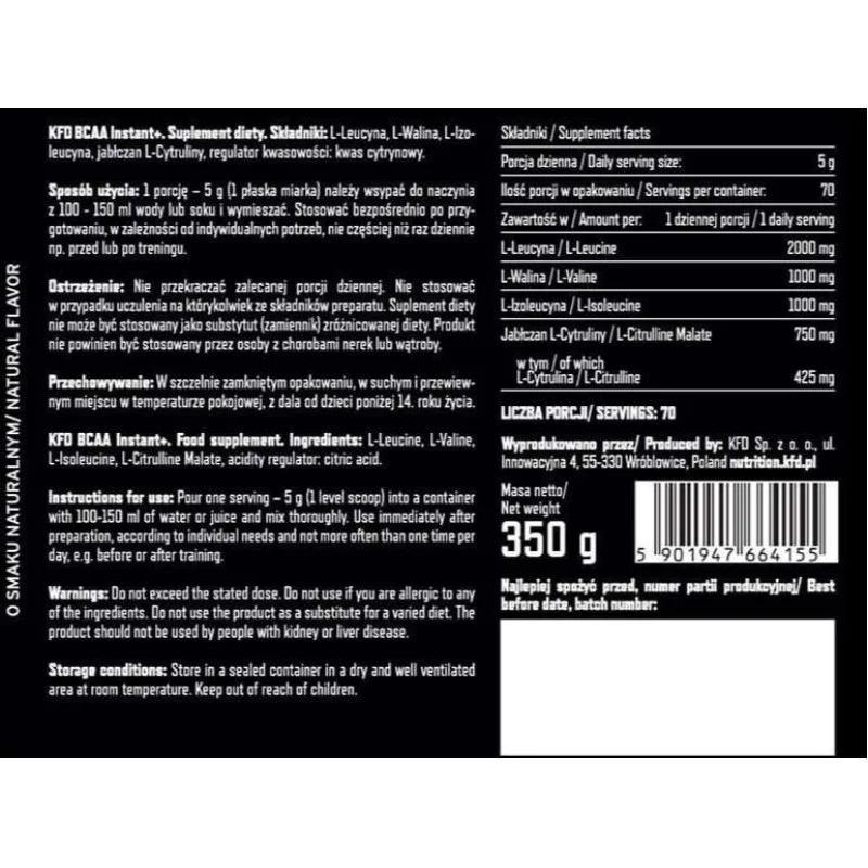 Premium BCAA Instant+ различни вкусове 350 гр | KFD Nutrition Premium BCAA Instant+ различни вкусове 350 гр | KFD NutritionПодходящ за бодибилдъри и атлети
Подобрява устойчивостта, силите на организма след тренировка
За подобряване на тренировъ Premium BCAA Instant+ различни вкусове 350 гр | KFD Nutrition Подходящ за бодибилдъри и атлети Подобрява устойчивостта, силите на организма след тренировка За подобряване на тренировъчната работа Prem Premium BCAA Instant+ различни вкусове 350 гр | KFD Nu