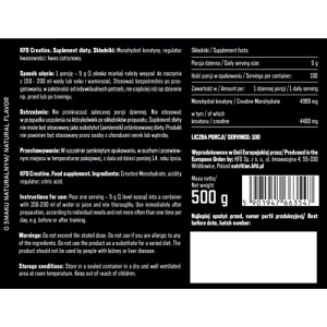 Premium Creatine Powder 500 гр Различни вкусове | KFD Nutrition