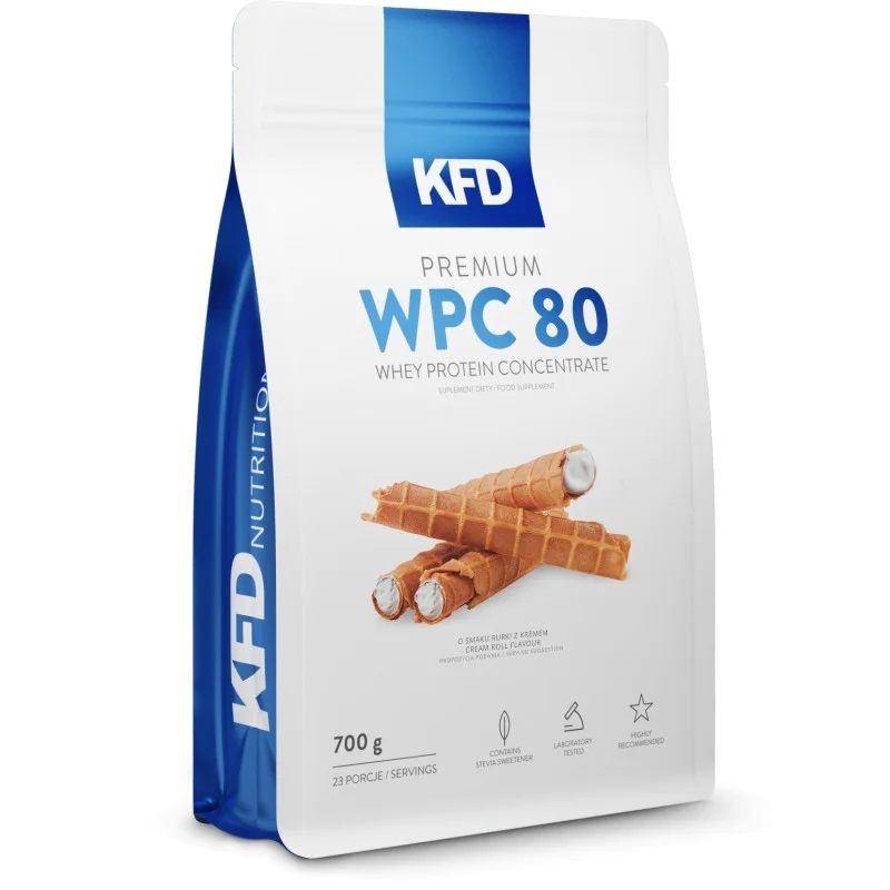 Premium WPC 80 Powder 700 гр | KFD Nutrition Не съдържа вредни подсладители Спомага за покачването на чиста мускулна маса Голямо разнообразие от невероятни вкусове Суроватъчен Протеин Концентрат 80 на прах Premium WPC 80 Powder 700 гр | KFD Nutrition Не с