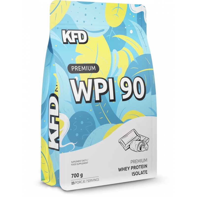 Premium WPI 90 Powder 700 гр | KFD Nutrition Отличен източник на бързо усвоим протеин Противодейства на катаболните реакции Ускорява регенеративните процеси Подкрепа за анаболни процеси Благоприятен ами Premium WPI 90 Powder 700 гр | KFD Nutrition Отличен