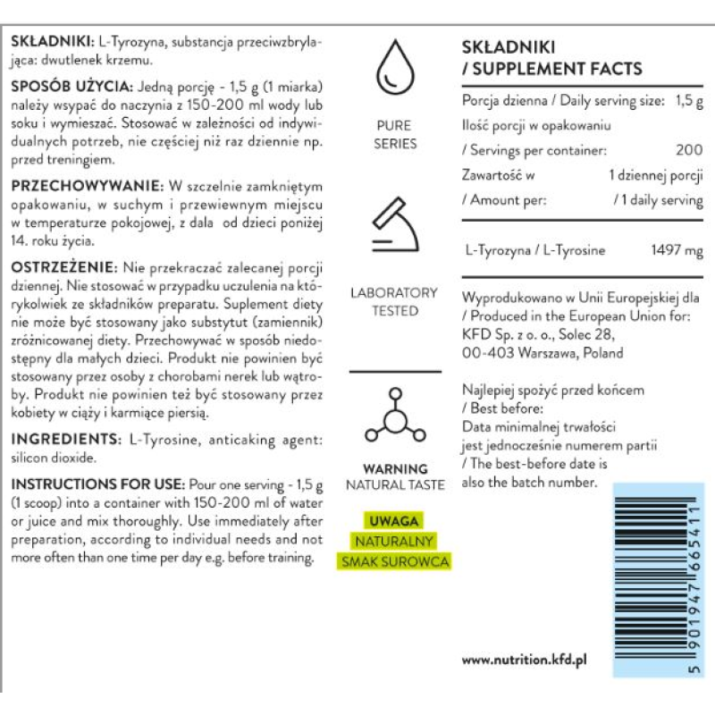 Pure Tyrosine Powder 300 гр | KFD Nutrition Pure Tyrosine Powder 300 гр | KFD NutritionСтимулира мозъка и балансира настроението
Действа върху справянето със стреса
Подпомага възстановителните процеси
Подобрява състояния на депресия
Чист Ти Pure Tyrosine Powder 300 гр | KFD Nutrition Стимулира мозъка и балансира настроението Действа върху справянето със стреса Подпомага възстановителните процеси Подобрява състояния на депресия Чист Тирозин Pure Tyrosine Powder 300 гр | KFD Nutrition Стимулир