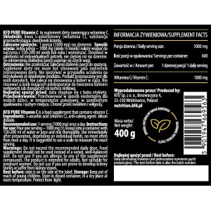 Pure Vitamin C на прах 400 гр | KFD Nutrition