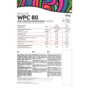 Regular WPC 80 Powder 750 гр Различни Вкусове | KFD Nutrition Regular WPC 80 Powder 750 гр Различни Вкусове | KFD Nutrition