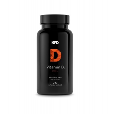   Vitamin D3 2000 IU 240 капсули | KFD Nutrition Подобрява функцията и здравето на сърцето Стимулира здравата имунна система, като предпазва и от развитие на рак Регулира инсулина Грижи се за здравето   Vitamin D3 2000 IU 240 капсули | KFD Nutrition Подоб