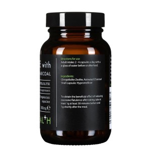 Zeolite (Зеолит) with Activated Charcoal 360 мг 100 капсули | Kiki Health