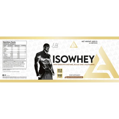 Whey Protein Isolate with Digestive Enzymes, BCAA & Glutamine - Солен карамел 1600 гр | Lazar Angelov Nutrition