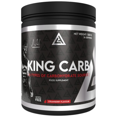 King Carb Powder - 4 Type Carb Matrix - Ягода 1300 гр | Lazar Angelov Nutrition King Carb Powder - 4 Type Carb Matrix - Ягода 1300 гр | Lazar Angelov Nutrition