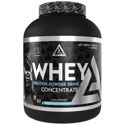 Whey Protein Powder Drink Mix Concentrate - Шоколад с кокос 1000 гр | Lazar Angelov Nutrition