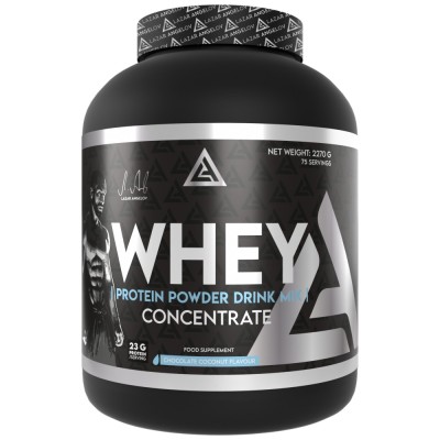 Whey Protein Powder Drink Mix Concentrate - Шоколад с кокос 2270 гр | Lazar Angelov Nutrition