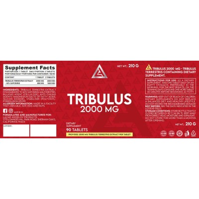 Tribulus 2000 мг 90 таблетки | Lazar Angelov Nutrition
