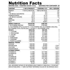 Vit/Amino EAA + Vitamins & Minerals Powder 300 гр - Череша с Лайм | Lazar Angelov Nutrition