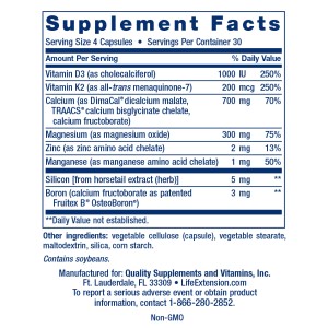 Bone Restore with Vitamin K2 120 капсули | Life Extension