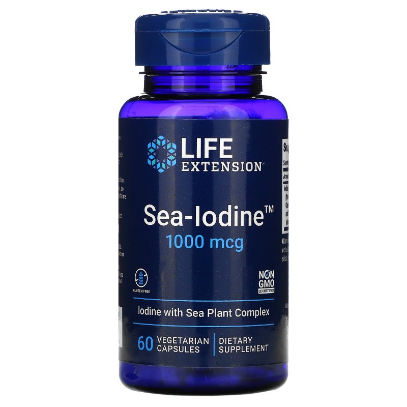 Sea-Iodine 1000 мкг 60 вегетариански капсули | Life Extension