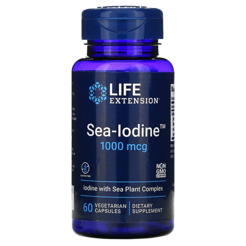 Sea-Iodine 1000 мкг 60 вегетариански капсули | Life Extension Sea-Iodine 1000 мкг 60 вегетариански капсули | Life Extension