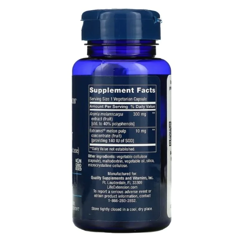 SOD Booster 30 вегетариански капсули | Life Extension SOD Booster 30 вегетариански капсули | Life ExtensionНасърчава производството на SOD (супероксид дисмутаза)
Подтиква здравословното дълголетие и клетъчната функция
Съдейства на тялото да пот SOD Booster 30 вегетариански капсули | Life Extension Насърчава производството на SOD (супероксид дисмутаза) Подтиква здравословното дълголетие и клетъчната функция Съдейства на тялото да потиска клетъчния ст SOD Booster 30 вегетариански капсули | Life Ex