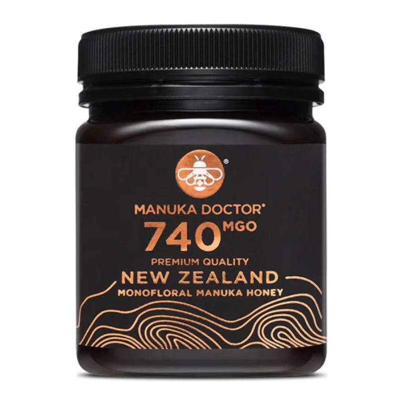 Manuka Honey MGO 740 250 гр | Manuka Doctor 100% естествен новозеландски мед от манука Суров, без примеси и обработка Сертифициран да съдържа най-малко 696 мг/кг метилглиоксал Изпитан по най-високите станд Manuka Honey MGO 740 250 гр | Manuka Doctor 100% 