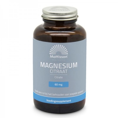 Magnesium Citrate 180 капсули | Mattisson Healthstyle Magnesium Citrate 180 капсули | Mattisson Healthstyle