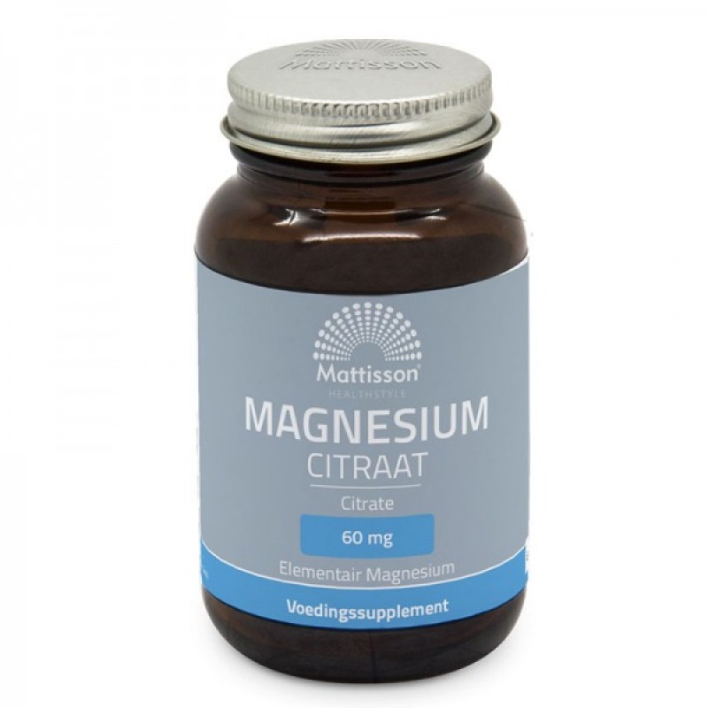 Magnesium Citrate 60 капсули | Mattisson Healthstyle