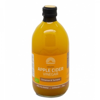 Organic Apple Cider Vinegar with Cinnamon & Turmeric 500 мл | Mattisson Healthstyle Organic Apple Cider Vinegar with Cinnamon & Turmeric 500 мл | Mattisson Healthstyle