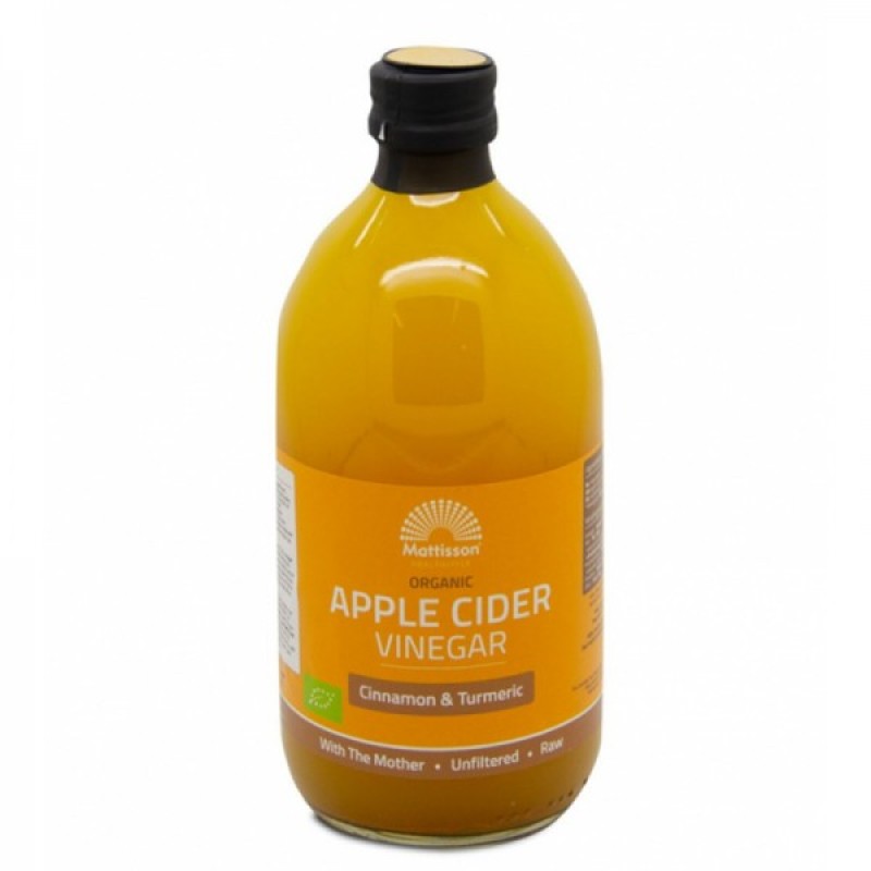 Organic Apple Cider Vinegar with Cinnamon & Turmeric 500 мл | Mattisson Healthstyle