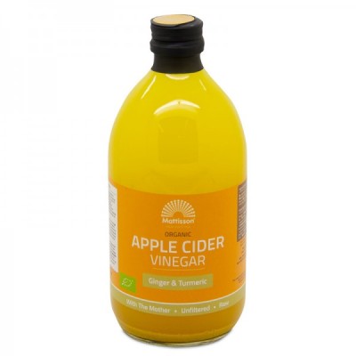 Organic Apple Cider Vinegar with Ginger & Turmeric 500 мл | Mattisson Healthstyle Organic Apple Cider Vinegar with Ginger & Turmeric 500 мл | Mattisson Healthstyle