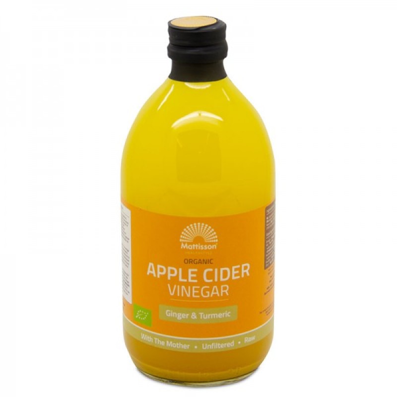 Organic Apple Cider Vinegar with Ginger & Turmeric 500 мл | Mattisson Healthstyle