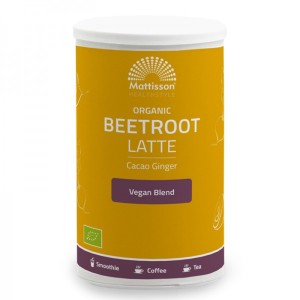 Organic Beetroot Latte with Cacao & Ginger 160 гр | Mattisson Healthstyle Organic Beetroot Latte with Cacao & Ginger 160 гр | Mattisson Healthstyle