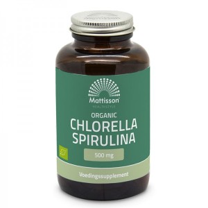 Organic Chlorella & Spirulina 500 мг 240 таблетки | Mattisson Healthstyle