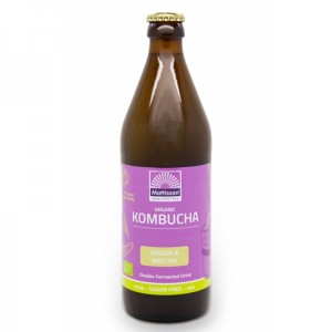 Organic Kombucha with Ginger & Matcha 500 мл | Mattisson Healthstyle