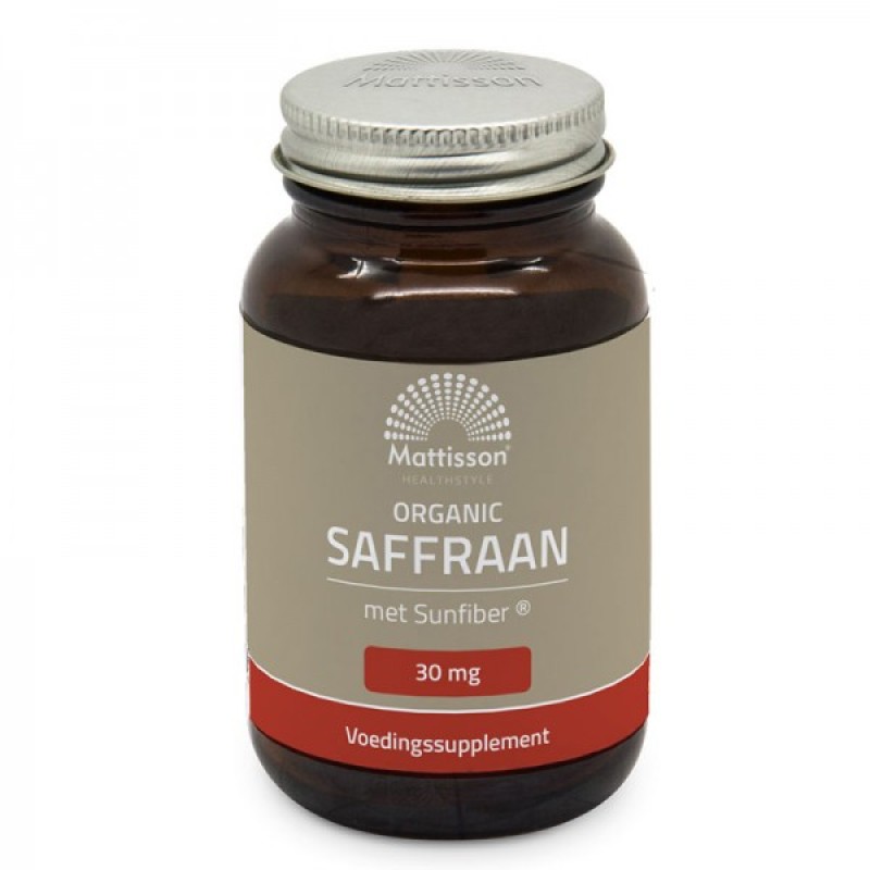 Organic Saffron 30 мг 60 капсули | Mattisson Healthstyle