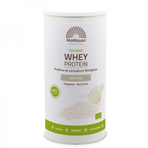 Organic Whey Protein Powder Natural Flavor 450 гр | Mattisson Healthstyle