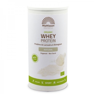 Organic Whey Protein Powder Natural Flavor 450 гр | Mattisson Healthstyle Organic Whey Protein Powder Natural Flavor 450 гр | Mattisson Healthstyle