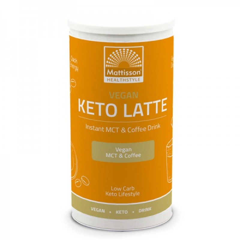 Vegan Keto Latte Instant MTC & Coffee Drink 200 гр | Mattisson Healthstyle