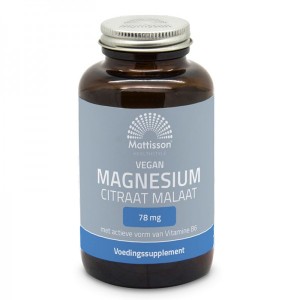 Vegan Magnesium Citrate Malate 120 капсули | Mattisson Healthstyle