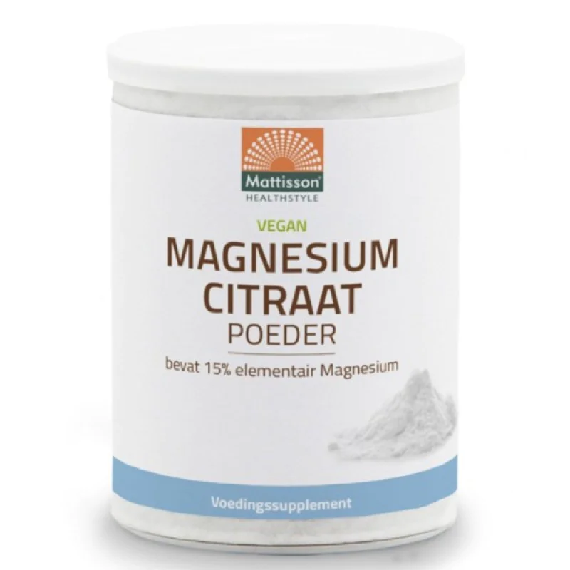 Vegan Magnesium Citrate Powder 200 гр | Mattisson Healthstyle Vegan Magnesium Citrate Powder 200 гр | Mattisson Healthstyle