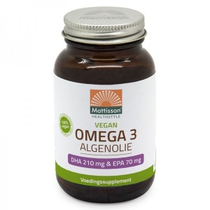 Vegan Omega-3 from Algae DHA 210 мг/ EPA 70 мг 60 капсули | Mattisson Healthstyle