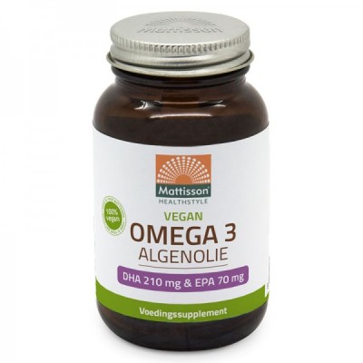 Vegan Omega-3 from Algae DHA 210 мг/ EPA 70 мг 60 капсули | Mattisson Healthstyle