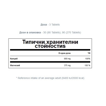 Calcium & Magnesium 90 tablets I MYPROTEIN Calcium & Magnesium 90 tablets I MYPROTEINОтслабва мускулите и подпомага за регулацията на съкращаването им
Оптимизира проницаемостта на мембраните на клетките
За по-добро транспортиране на нер Calcium & Magnesium 90 tablets I MYPROTEIN Отслабва мускулите и подпомага за регулацията на съкращаването им Оптимизира проницаемостта на мембраните на клетките За по-добро транспортиране на нервни сигнал Calcium & Magnesium 90 tablets I MYPROTEIN